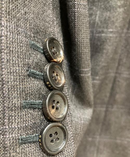 GUCCI（グッチ）GUCCI (グッチ) テーラードジャケット グレー サイズ:SIZE　44Rの古着・服飾アイテム