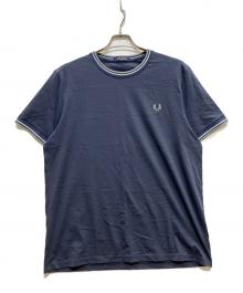 FRED PERRY（フレッドペリー）の古着「Twin Tipped T-Shirt」｜ネイビー