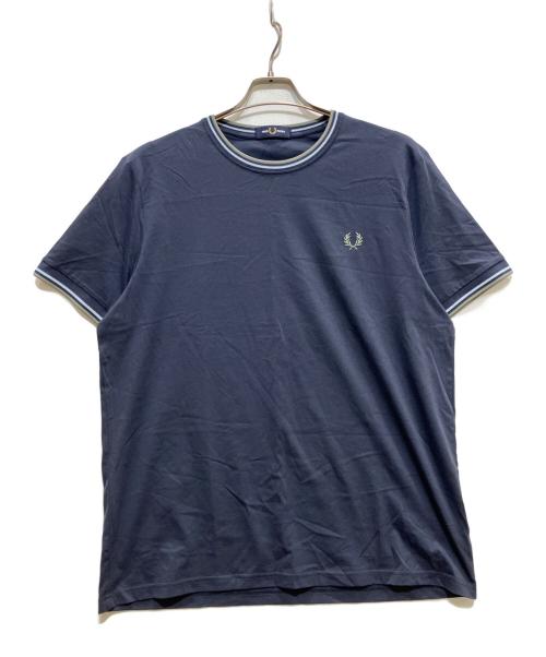 FRED PERRY（フレッドペリー）FRED PERRY (フレッドペリー) Twin Tipped T-Shirt ネイビー サイズ:Lの古着・服飾アイテム
