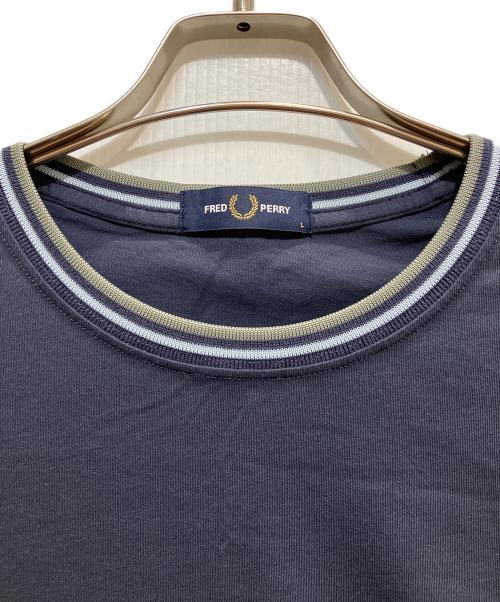 FRED PERRY（フレッドペリー）FRED PERRY (フレッドペリー) Twin Tipped T-Shirt ネイビー サイズ:Lの古着・服飾アイテム