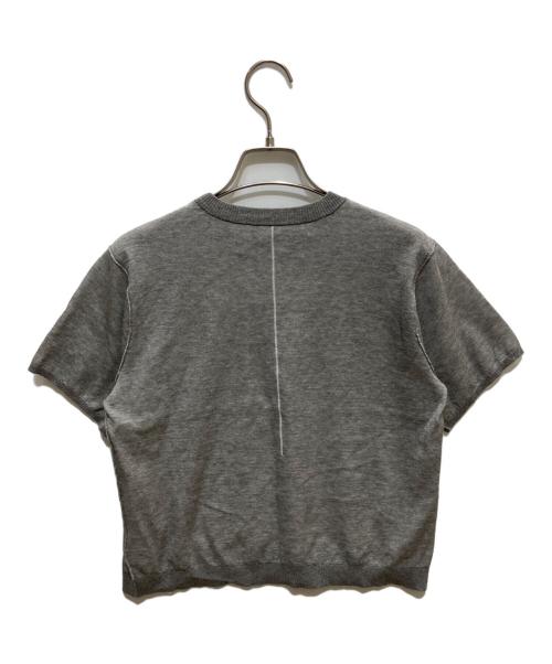 ASTRAET（アストラット）ASTRAET (アストラット) 18G リバーシブル ショートスリーブニット グレー サイズ:ーの古着・服飾アイテム