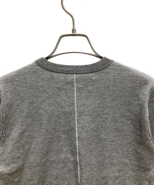 ASTRAET（アストラット）ASTRAET (アストラット) 18G リバーシブル ショートスリーブニット グレー サイズ:ーの古着・服飾アイテム