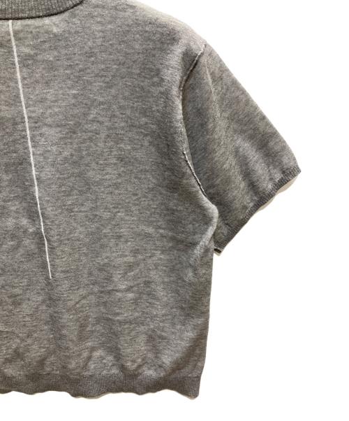 ASTRAET（アストラット）ASTRAET (アストラット) 18G リバーシブル ショートスリーブニット グレー サイズ:ーの古着・服飾アイテム