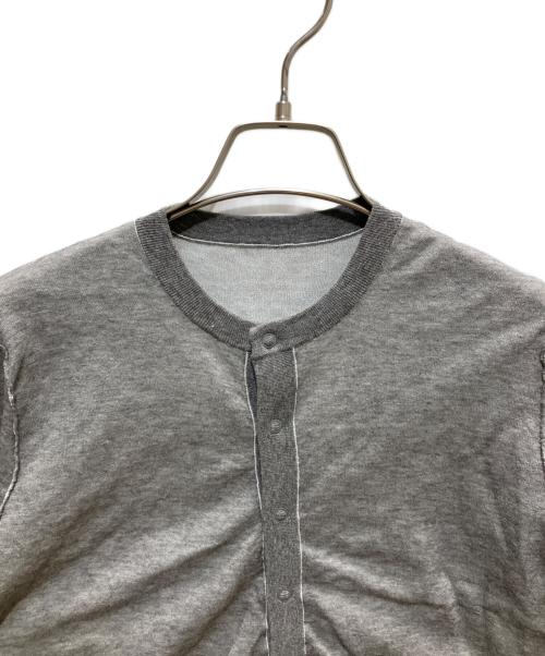 ASTRAET（アストラット）ASTRAET (アストラット) 18G リバーシブル クルーネックカーディガン グレー サイズ:ーの古着・服飾アイテム