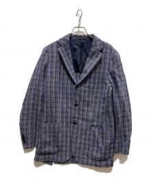 SOVEREIGN（ソブリン）の古着「ファンシーチェック 3B ジャケット」｜ネイビー