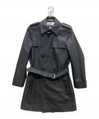 BURBERRY BLACK LABELバーバリーブラックレーベル）の古着「ミドルトレンチコート」｜ブラック