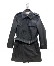 BURBERRY BLACK LABEL（バーバリーブラックレーベル）の古着「ミドルトレンチコート」｜ブラック