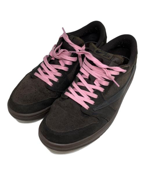 NIKE（ナイキ）NIKE (ナイキ) TRAVIS SCOTT (トラヴィススコット) AIR JORDAN 1 LOW OG SP ブラウン サイズ:27cmの古着・服飾アイテム