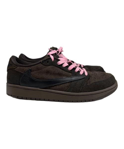 NIKE（ナイキ）NIKE (ナイキ) TRAVIS SCOTT (トラヴィススコット) AIR JORDAN 1 LOW OG SP ブラウン サイズ:27cmの古着・服飾アイテム