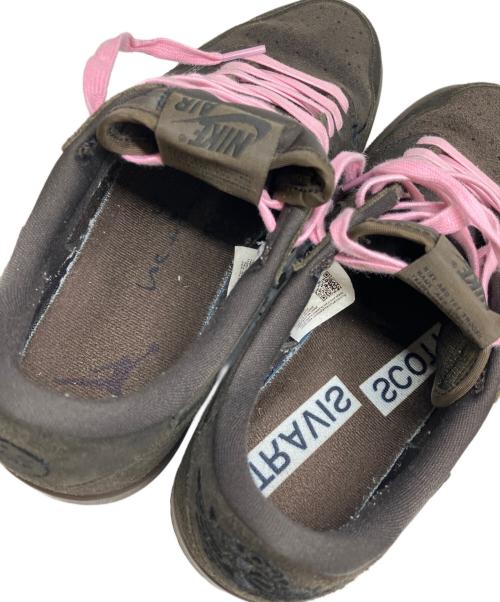 NIKE（ナイキ）NIKE (ナイキ) TRAVIS SCOTT (トラヴィススコット) AIR JORDAN 1 LOW OG SP ブラウン サイズ:27cmの古着・服飾アイテム