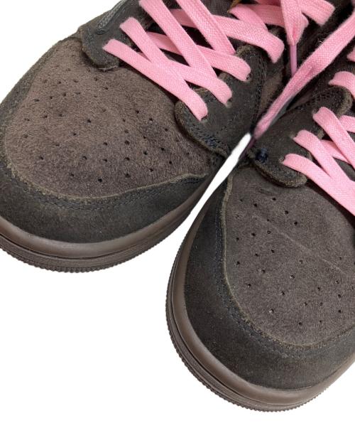 NIKE（ナイキ）NIKE (ナイキ) TRAVIS SCOTT (トラヴィススコット) AIR JORDAN 1 LOW OG SP ブラウン サイズ:27cmの古着・服飾アイテム