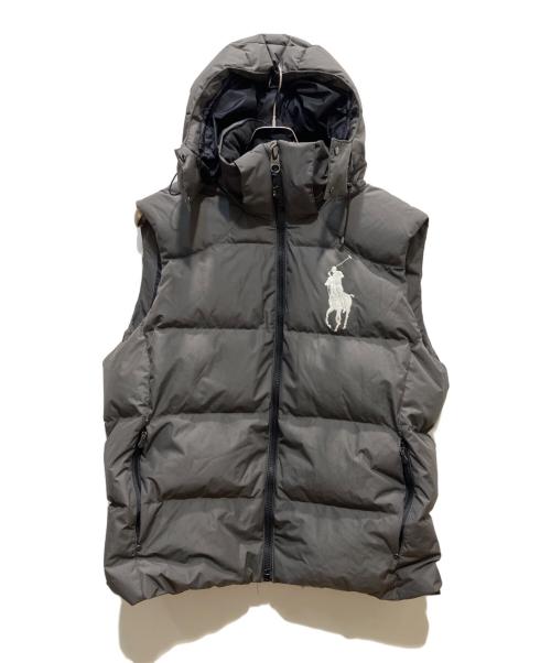 POLO RALPH LAUREN（ポロ・ラルフローレン）POLO RALPH LAUREN (ポロ・ラルフローレン) ダウンベスト グレー サイズ:Lの古着・服飾アイテム