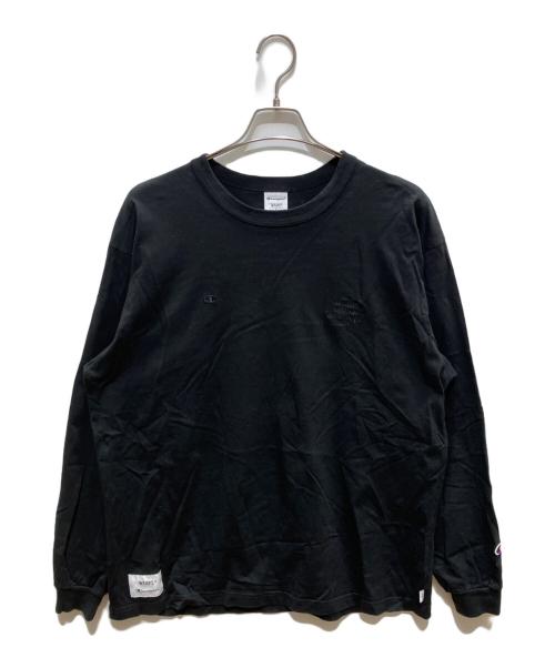 Champion（チャンピオン）Champion (チャンピオン) WTAPS (ダブルタップス) Longsleeve Tee ブラック サイズ:XLの古着・服飾アイテム