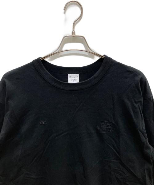 Champion（チャンピオン）Champion (チャンピオン) WTAPS (ダブルタップス) Longsleeve Tee ブラック サイズ:XLの古着・服飾アイテム