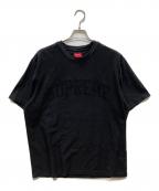 SUPREMEシュプリーム）の古着「Chenille Arc Logo Tee」｜ブラック