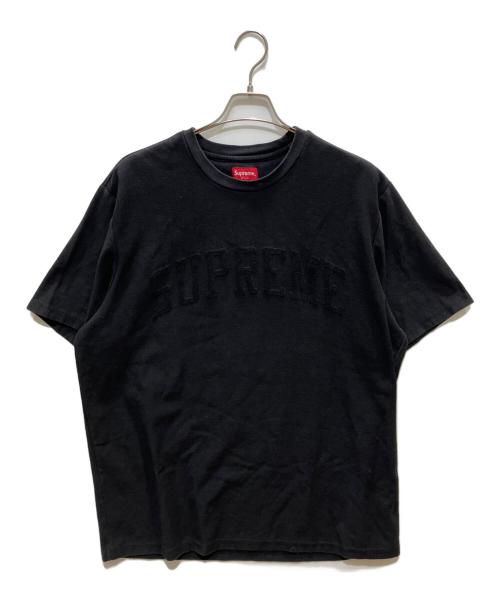 SUPREME（シュプリーム）Supreme (シュプリーム) Chenille Arc Logo Tee ブラック サイズ:XLの古着・服飾アイテム