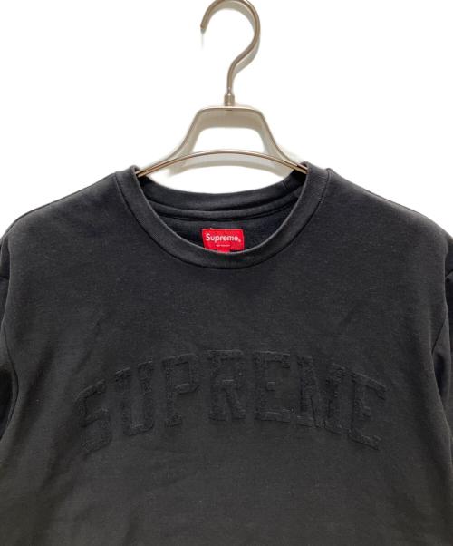 SUPREME（シュプリーム）Supreme (シュプリーム) Chenille Arc Logo Tee ブラック サイズ:XLの古着・服飾アイテム