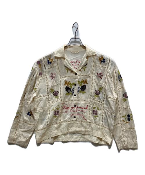 TODAYFUL（トゥデイフル）TODAYFUL (トゥデイフル) Embroidery Patchwork Shirts アイボリー サイズ:FREEの古着・服飾アイテム