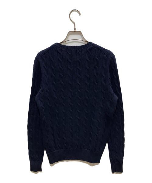 POLO RALPH LAUREN（ポロ・ラルフローレン）POLO RALPH LAUREN (ポロ・ラルフローレン) ケーブルニット ネイビー サイズ:Mの古着・服飾アイテム