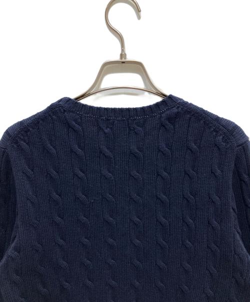 POLO RALPH LAUREN（ポロ・ラルフローレン）POLO RALPH LAUREN (ポロ・ラルフローレン) ケーブルニット ネイビー サイズ:Mの古着・服飾アイテム