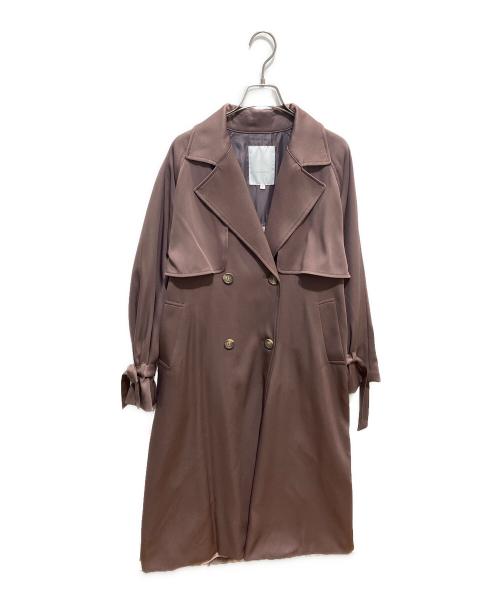 MERCURY DUO（マーキュリーデュオ）MERCURY DUO (マーキュリーデュオ) バックチュールトレンチ ブラウン サイズ:Sの古着・服飾アイテム