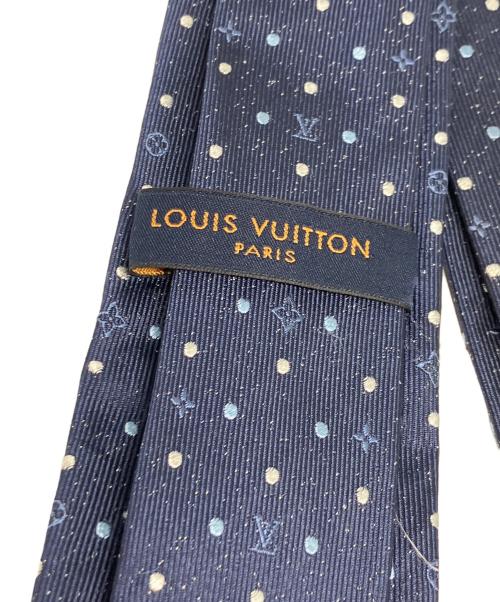 LOUIS VUITTON（ルイ ヴィトン）LOUIS VUITTON (ルイ ヴィトン) モノグラムシルクネクタイ ネイビー サイズ:ーの古着・服飾アイテム
