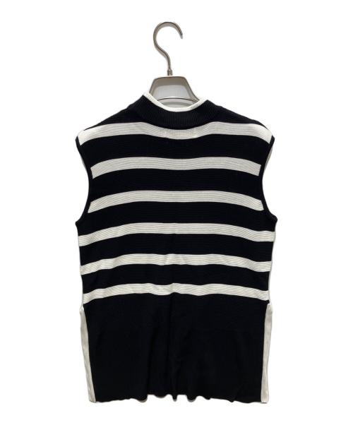 glam lips（グラムリップス）Glam Lips (グラムリップス) ハイネックボーダーセットアップ ブラック×アイボリー サイズ:FREEの古着・服飾アイテム