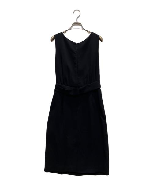 MaxMara（マックスマーラ）MaxMara (マックスマーラ) ノースリーブドレスワンピース ブラック サイズ:42の古着・服飾アイテム