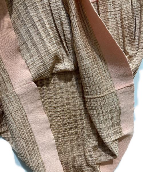 missoni（ミッソーニ）MISSONI (ミッソーニ) キャミソールニットワンピース ベージュ×ピンク サイズ:SIZE　40の古着・服飾アイテム