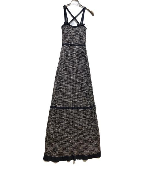 missoni（ミッソーニ）missoni (ミッソーニ) キャミソールニットワンピース ブラック サイズ:SIZE　40の古着・服飾アイテム