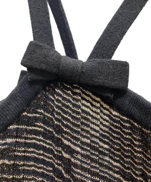 missoni（ミッソーニ）missoni (ミッソーニ) キャミソールニットワンピース ブラック サイズ:SIZE　40の古着・服飾アイテム