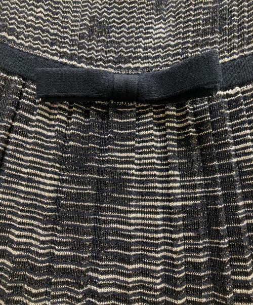 missoni（ミッソーニ）missoni (ミッソーニ) キャミソールニットワンピース ブラック サイズ:SIZE　40の古着・服飾アイテム