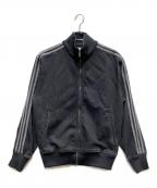 adidasアディダス）の古着「アディカラー デニム ファイヤーバード トラックトップ」｜ブラック