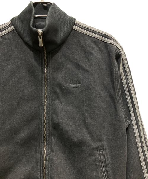 adidas（アディダス）adidas (アディダス) アディカラー デニム ファイヤーバード トラックトップ ブラック サイズ:Sの古着・服飾アイテム