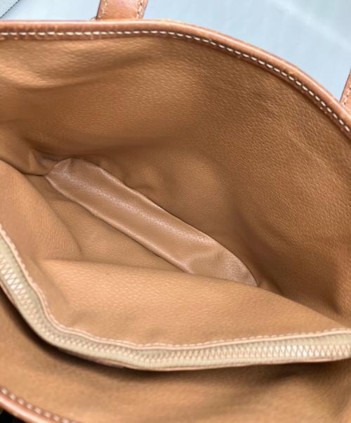 CELINE（セリーヌ）CELINE (セリーヌ) マカダム柄PVCトートバッグ ブラウンの古着・服飾アイテム