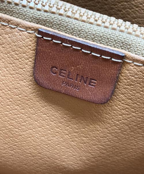 CELINE（セリーヌ）CELINE (セリーヌ) マカダム柄PVCトートバッグ ブラウンの古着・服飾アイテム