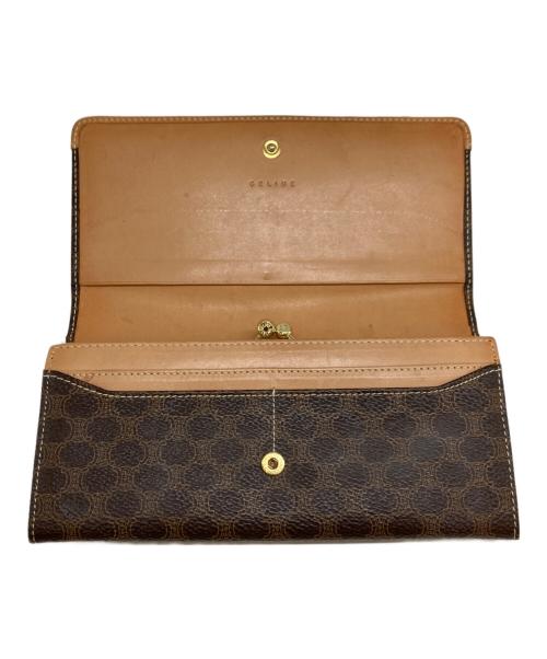 CELINE（セリーヌ）CELINE (セリーヌ) マカダム柄ロングウォレット ブラウンの古着・服飾アイテム