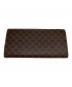 CELINE (セリーヌ) マカダム柄ロングウォレット ブラウン：7000円