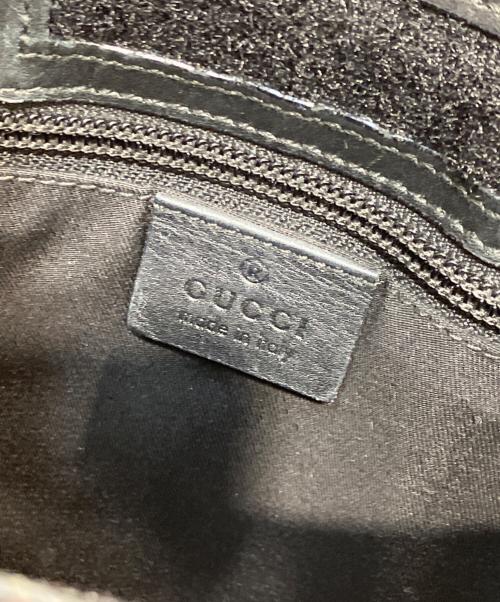 GUCCI（グッチ）GUCCI (グッチ) グッチシマ レザーショルダーバッグ ブラックの古着・服飾アイテム