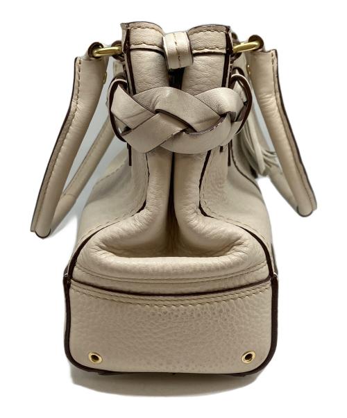 COACH（コーチ）COACH (コーチ) レザーハンドバッグ アイボリーの古着・服飾アイテム