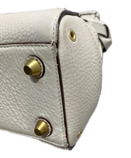 COACH（コーチ）COACH (コーチ) レザーハンドバッグ アイボリーの古着・服飾アイテム