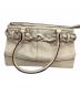 COACH (コーチ) レザーハンドバッグ アイボリー：7000円