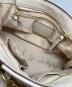 中古・古着 COACH (コーチ) レザーハンドバッグ アイボリー：7000円