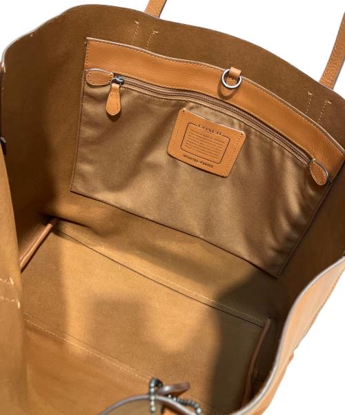 COACH（コーチ）COACH (コーチ) ハドソン ナチュラル スムース レザー トート ブラウンの古着・服飾アイテム