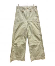 SOLARIS&CO.（ソラリス&コー）の古着「NAVAL FLARE PANTS」｜セージグリーン