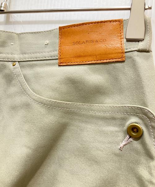 SOLARIS&CO.（ソラリス&コー）solaris&co. (ソラリス&コー) NAVAL FLARE PANTS セージグリーン サイズ:36の古着・服飾アイテム