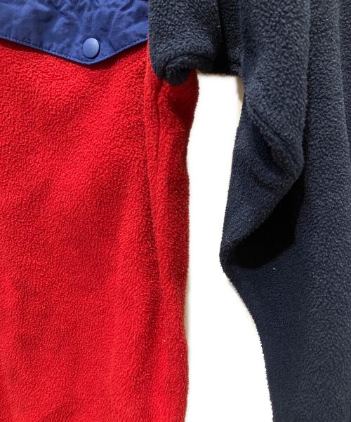 Patagonia（パタゴニア）Patagonia (パタゴニア) ライトウェイトシンチラスナップT ネイビー×レッド サイズ:XSの古着・服飾アイテム