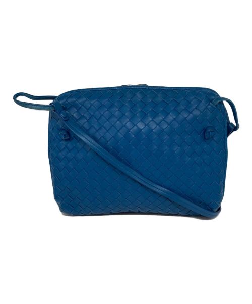 BOTTEGA VENETA（ボッテガベネタ）BOTTEGA VENETA (ボッテガベネタ) ノディーニ イントレチャートショルダーバッグ ブルーの古着・服飾アイテム