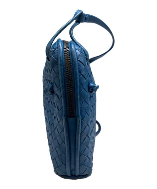 BOTTEGA VENETA（ボッテガベネタ）BOTTEGA VENETA (ボッテガベネタ) ノディーニ イントレチャートショルダーバッグ ブルーの古着・服飾アイテム