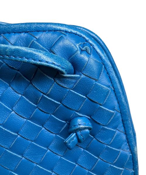 BOTTEGA VENETA（ボッテガベネタ）BOTTEGA VENETA (ボッテガベネタ) ノディーニ イントレチャートショルダーバッグ ブルーの古着・服飾アイテム
